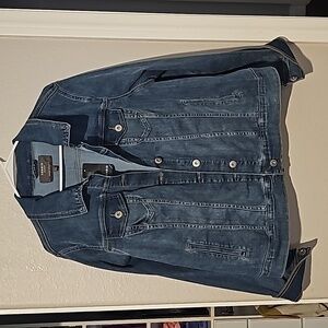 Torrid Sz 2 Demin Trucker Jacket Medium Wash NWT